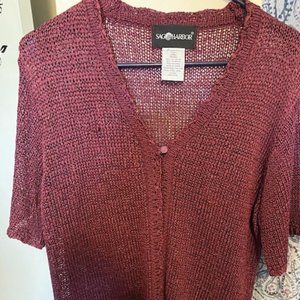 Short Sleeve sweater jacket